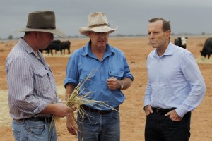 Prime Minister Tony Abbott Tours Drought Stricken Farms