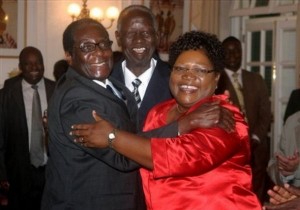 Robert Mugabe, Joseph Msika, Joyce Mujuru