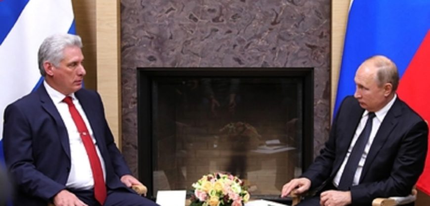 Путин провел телефонный разговор с президентом Кубы о «координации действий на международной арене»
