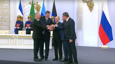 Путин подписал договор о вхождении ДНР, ЛНР, Херсонской и Запорожской областей в состав России