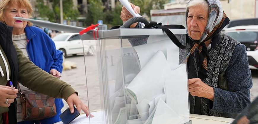 В Донбассе, Херсоне и Запорожье назвали данные по голосованию в России